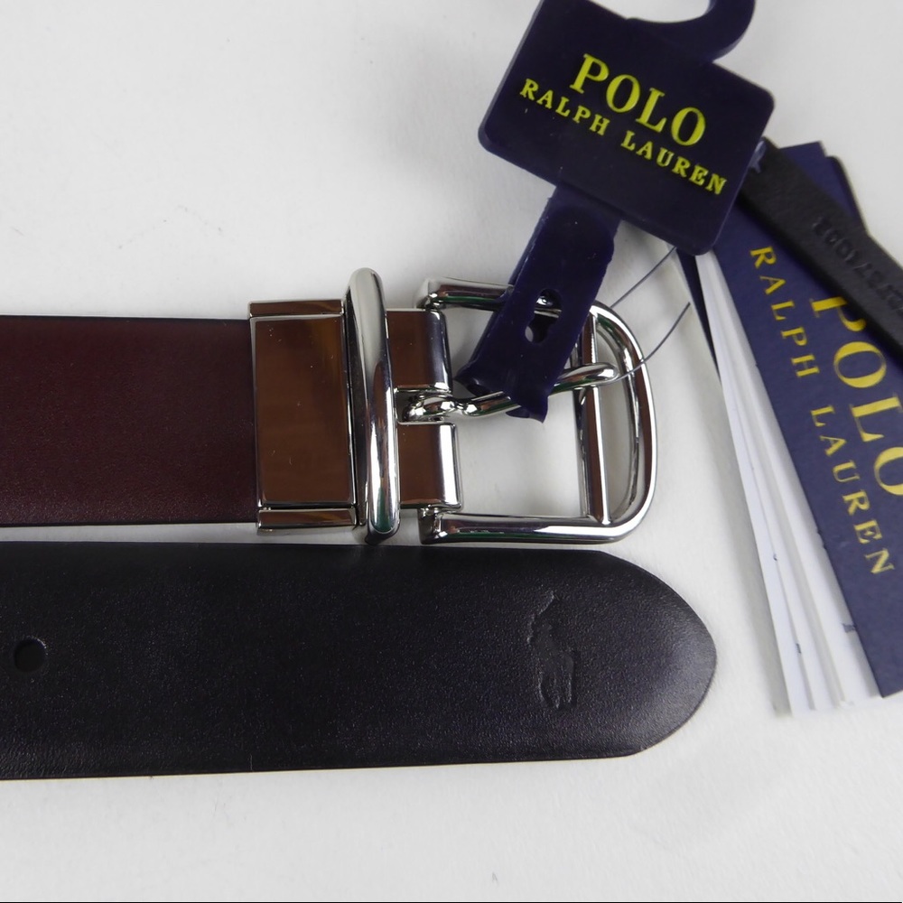 Polo Ralph Lauren Reversible Leather Dress Belt - Picture 5 of 6